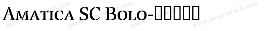 Amatica SC Bolo字体转换